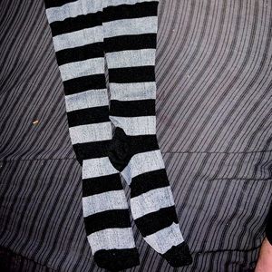 Black and gray compression socks small